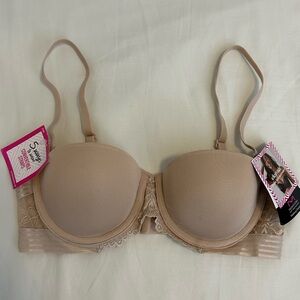 NWT Maidenform Nude Multiway Push-Up Bra 34A